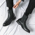 Elegant Genuine Leather Ankle Boots for Men - Stylish Casual Business Footwear