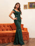 Luxury Off Shoulder Sequined Mermaid Dress Elegant Party Evening Wear