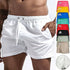 Men's Quick-Dry Swim Shorts with Pockets for Surfing and Beach Activities