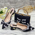 Yellow Women Shoes And Bag Set With Elegant Heels And Clutch