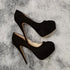 Elegant Women’s Stiletto Pumps - 14cm Super High Heels with Round Toes and Platform for Nightclub Parties, Weddings, and Dressy Occasions