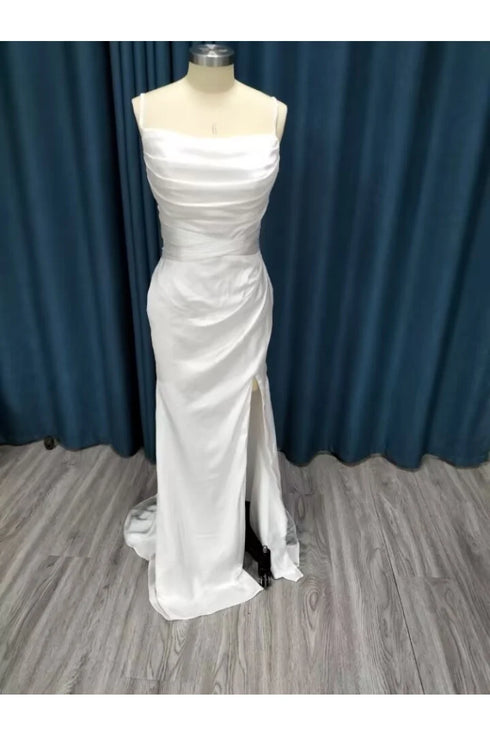 Off Shoulder Beach Wedding Dresses Chiffon Ball Gown Bridal Gown