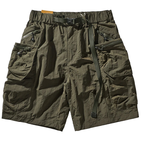 Summer Loose-Fitting Cargo Shorts Men's Fashion Casual Pants Multi-Pocket Quick-Dry Outdoor Wear