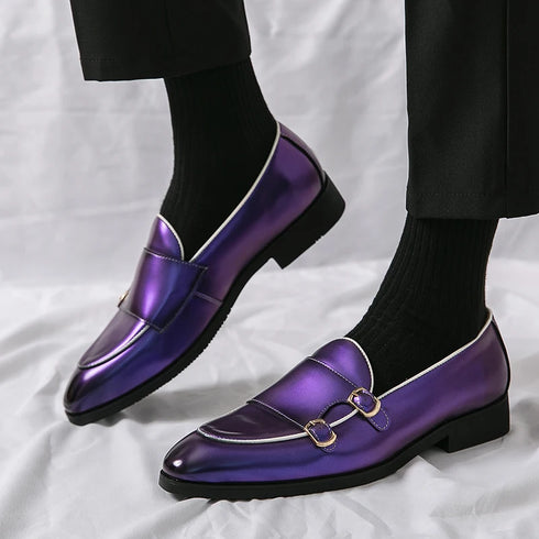 Elegant Men's Leather Loafers with Tassel Design - Comfortable Slip-On Moccasin Shoes for Formal Business and Casual Occasions, Available in Big Sizes 38-48