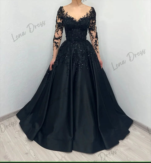 Customized Embroidered Lace Evening Dresses for Special Occasions
