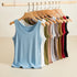 Versatile Solid Color Summer Women's Rib Cotton Tank Tops - Soft Sleeveless Streetwear Tees for Effortless Casual Style, Perfect for All Matching Outfits