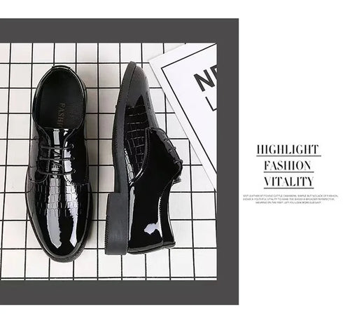 Men Leather Shoes Business Formal Fashion Korean Style Casual Versatile Footwear