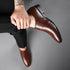Men PU Leather Formal Dress Shoes for Office Work and Parties