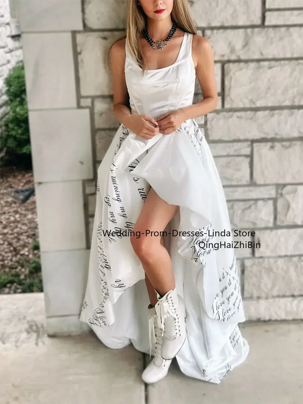 Elegant Short Front Long Back Evening Dresses for Women