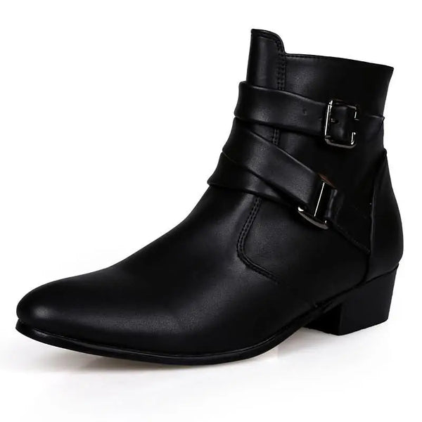 Stylish Winter Chelsea Boots for Men - Casual Ankle Leather Footwear