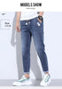Korean Street Luxury Work Pants Men's Jogger Jeans Denim Wear