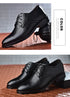 Elegant Men's Black Leather Oxfords for Formal Occasions - Perfect Wedding, Party, Office, and Business Shoes for Men