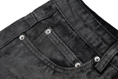 High Street Baggy Flare Jeans for Men Y2k Denim Trousers