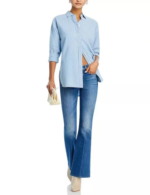 Spring Slim Fit Micro Flared Denim Pants for Women - Perfect for Casual Outfits and Styling Wide Leg Jeans Ideas