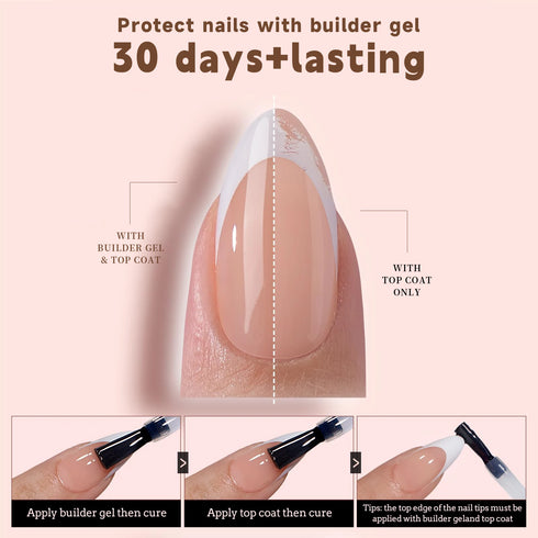 150Pcs Coffin Almond French False Nails Set - Reusable Acrylic Press On Nail Tips for Effortless Style and Glamour