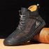 Retro Hand-Stitched Leather Ankle Boots for Men - Casual Autumn Footwear