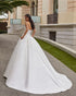 Simple Satin Wedding Dresses A Line Sexy Strapless Gowns