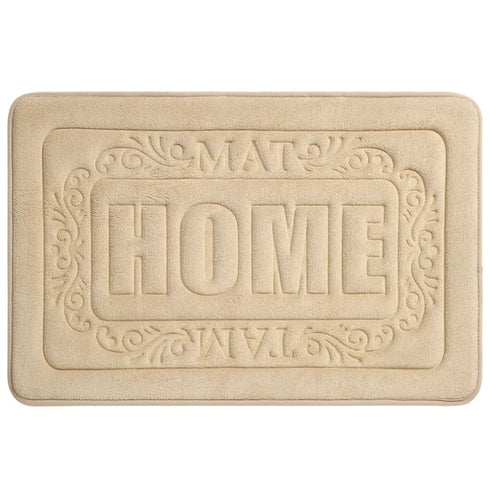 Rectangle Bath Mat Non-Slip Foam Rug for Bathroom and Kitchen