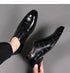 Comfortable Breathable Business Men's Loafers - Classic Low-Cut PU Leather Oxfords with Square Toe for Casual and Formal Occasions