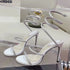 Rhinestone Snake Stiletto Gladiator Sandals For Wedding