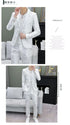Men's Shiny 2-Piece Suit Set for Weddings - Smart Casual Style with Jacket and Pants