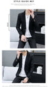 Korean Slim Fit Two-Piece Suit Set for Men Casual Trendy British Style Coat and Trousers