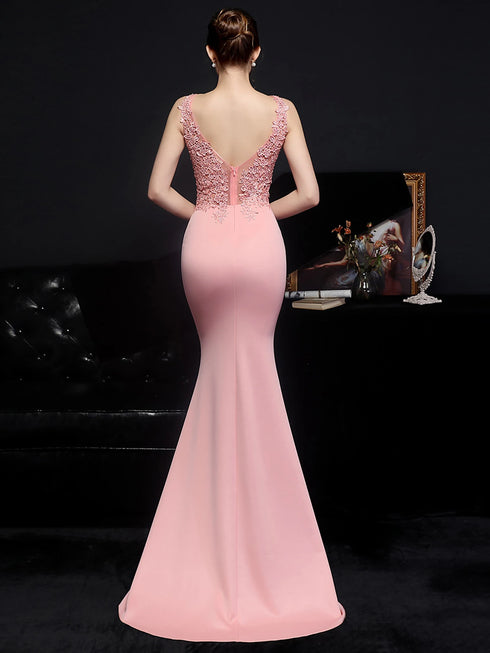 Sexy Elegant Luxury Wedding Evening Long Dresses for Women Rhinestone Prom Party Dresses Summer Dress