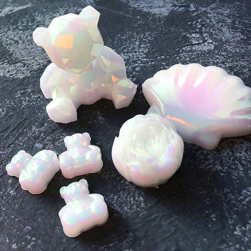 Vibrant 6-Piece Neon Pigment Powder Set for Nail Art, Fluorescent Glitter, Chrome Pearlescent Finish, Epoxy Resin, and Eyeshadow Applications