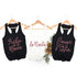 Bride Tribe Bachelorette Party Tanks for Women - Casual Letter Print Sleeveless Tops