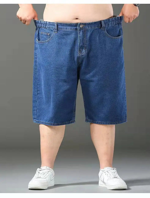 Summer Big Size Men Essentials Oversize Denim Shorts Casual Jorts