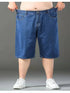 Summer Big Size Men Essentials Oversize Denim Shorts Casual Jorts