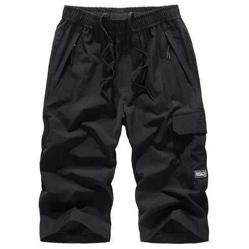 Men's Summer Quick Dry 3/4 Pants Lightweight Capri Shorts for Hiking Fishing Travel Casual Gym