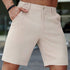 Men's Summer Quarter Pants Solid Color Casual Pants Shorts