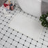 Cobblestone Embossed Non-Slip Bath Mat Memory Foam Carpet for Bathroom Shower Room Doormat