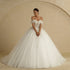 BEPEITHY Customized Luxury Strapless A Line Glitter Wedding Dresses
