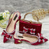 Yellow Women Shoes And Bag Set With Elegant Heels And Clutch