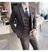 Stylish Business Casual Three-Piece Suit for Men with Vest and Trousers