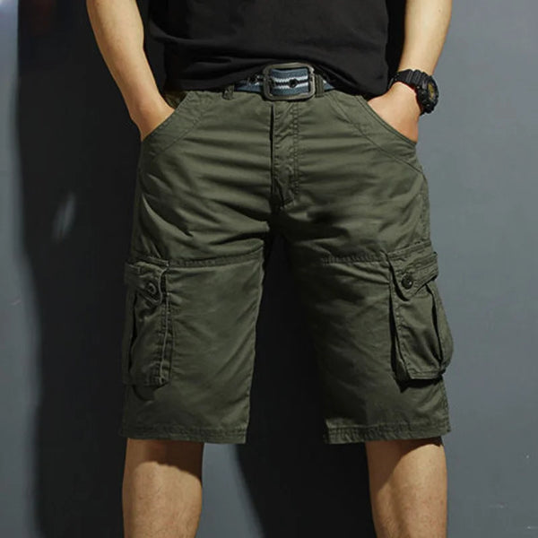 Mens Cargo Shorts Combat Solid Half Hiking Bermuda Pants Comfortable Vintage Luxury Baggy Heavy Jorts