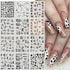 Animal Print Water Nail Decals - Cow and Leopard Designs for Stunning Winter Manicure - 12 Unique Patterns for Creative Nail Art