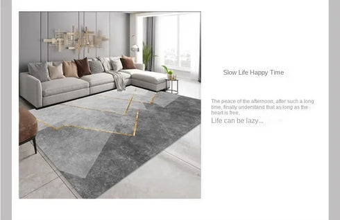 Nordic Luxury Crystal Fleece Large Living Room Carpet Rug for Home Decor