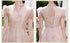 Off Shoulder Bridesmaid Dress Elegant Bubble Sleeve Floral Print Aline Gown For Party