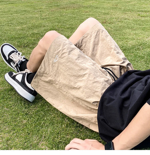 Men's Shorts Pants Summer Casual Drawstring Baggy Trousers