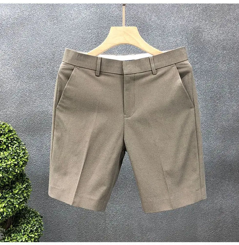 High-End Light Business Suit Shorts Men's Slim Casual Shorts
