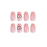24Pcs Set Press On Almond Shaped Fake Nails with Glue - Full Cover Acrylic Nail Tips for DIY Manicure and Nail Art - Perfect for Spooky Season Nails