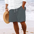 Men's Casual Beach Shorts - Solid Color Loose Fashion Pants