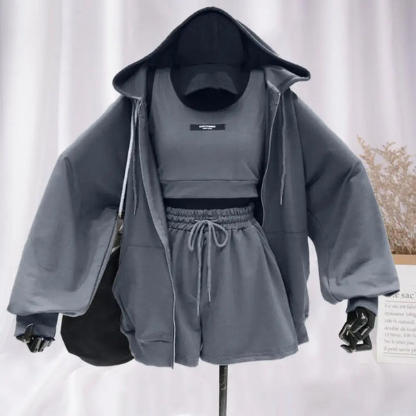 Engineered Full Zip Hoodie Stylish Women's Activewear Set