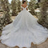 Customzied Ball Gown Princess Wedding Dresses Lace Sequined
