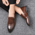 Business Formal Slip-On Leather Shoes for Men Dress Fashion Oxford Moccasins