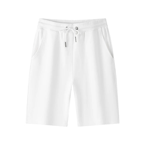 Men's Casual and Fashionable Pure Cotton Shorts with Drawstring