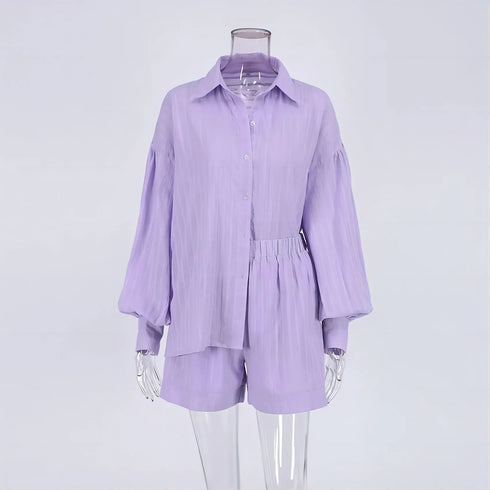 Cotton Fashion Versatile Casual Set for Women in Summer